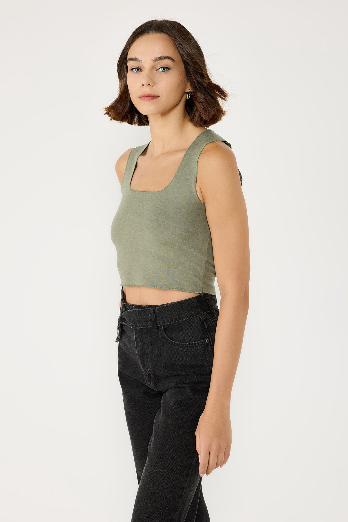 Streç Örgü Basic Top