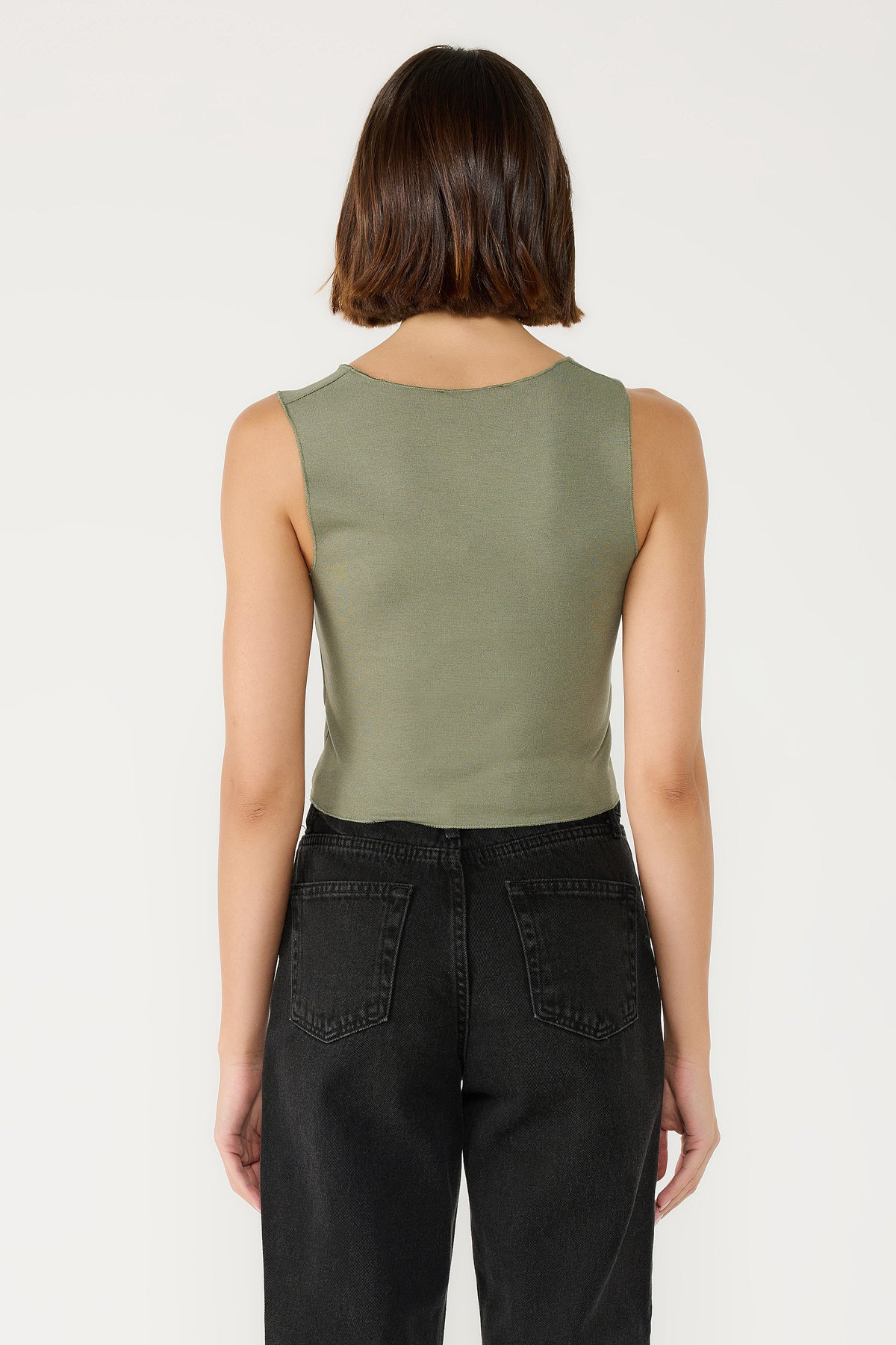 Streç Örgü Basic Top