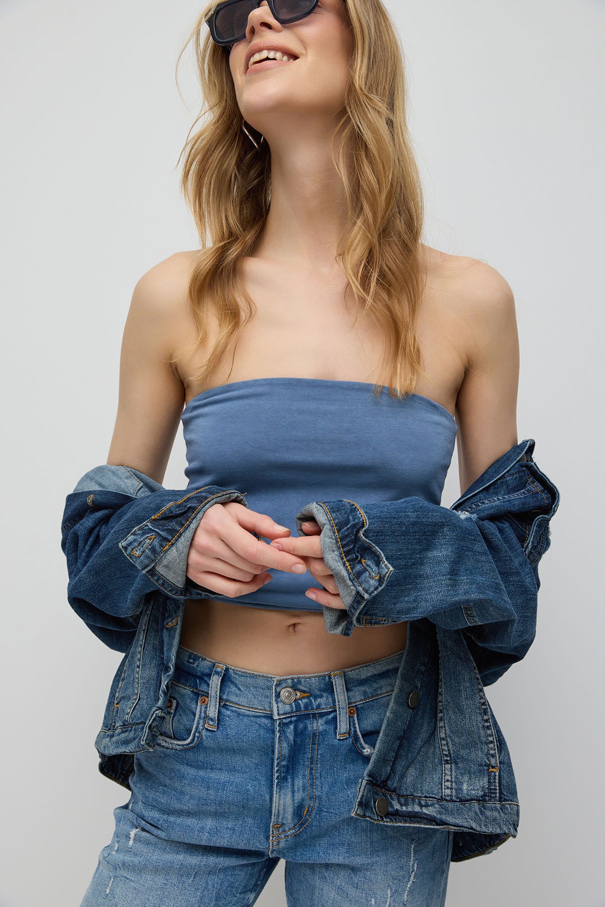 Crop Top Asit Yıkamalı