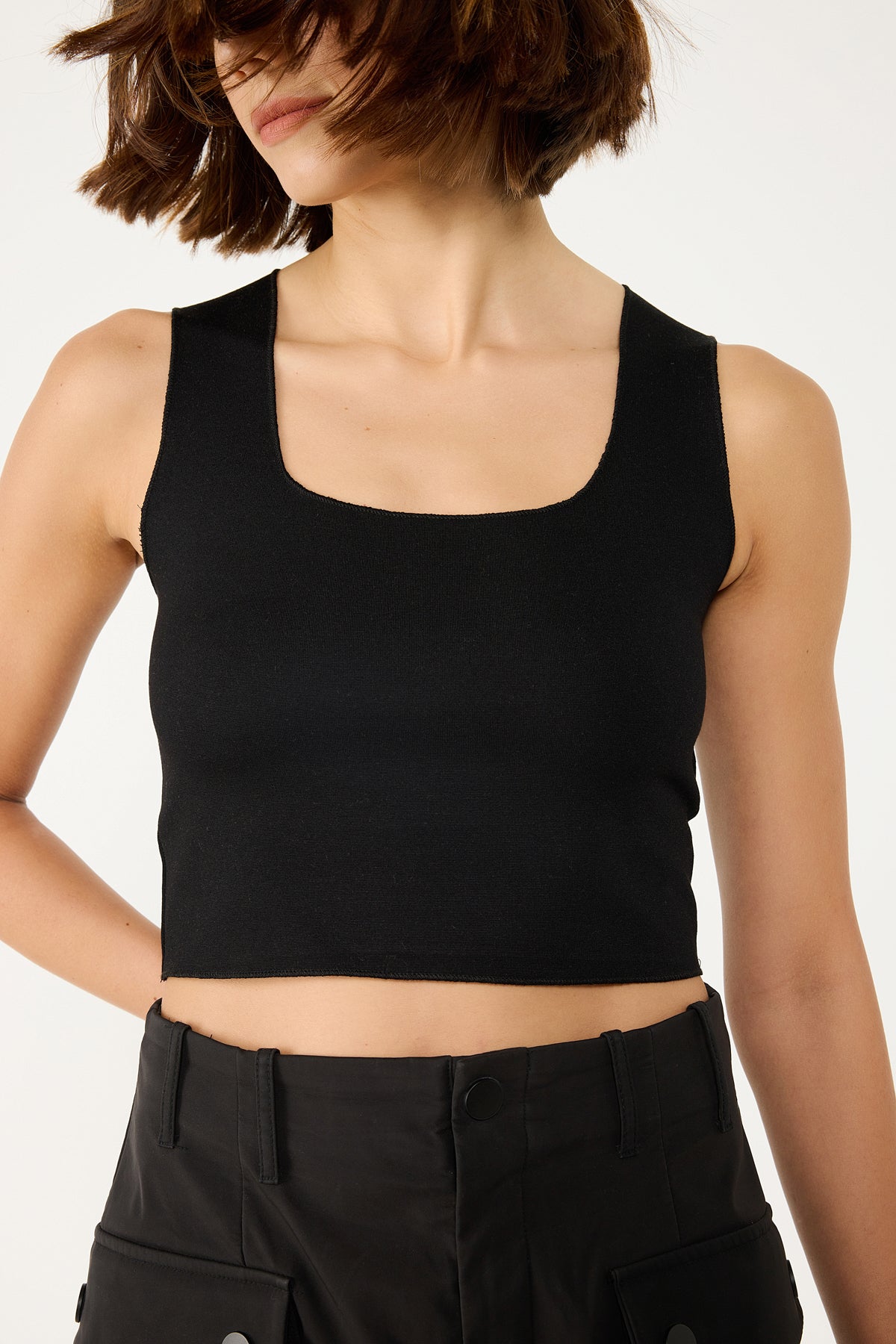 Streç Örgü Basic Top