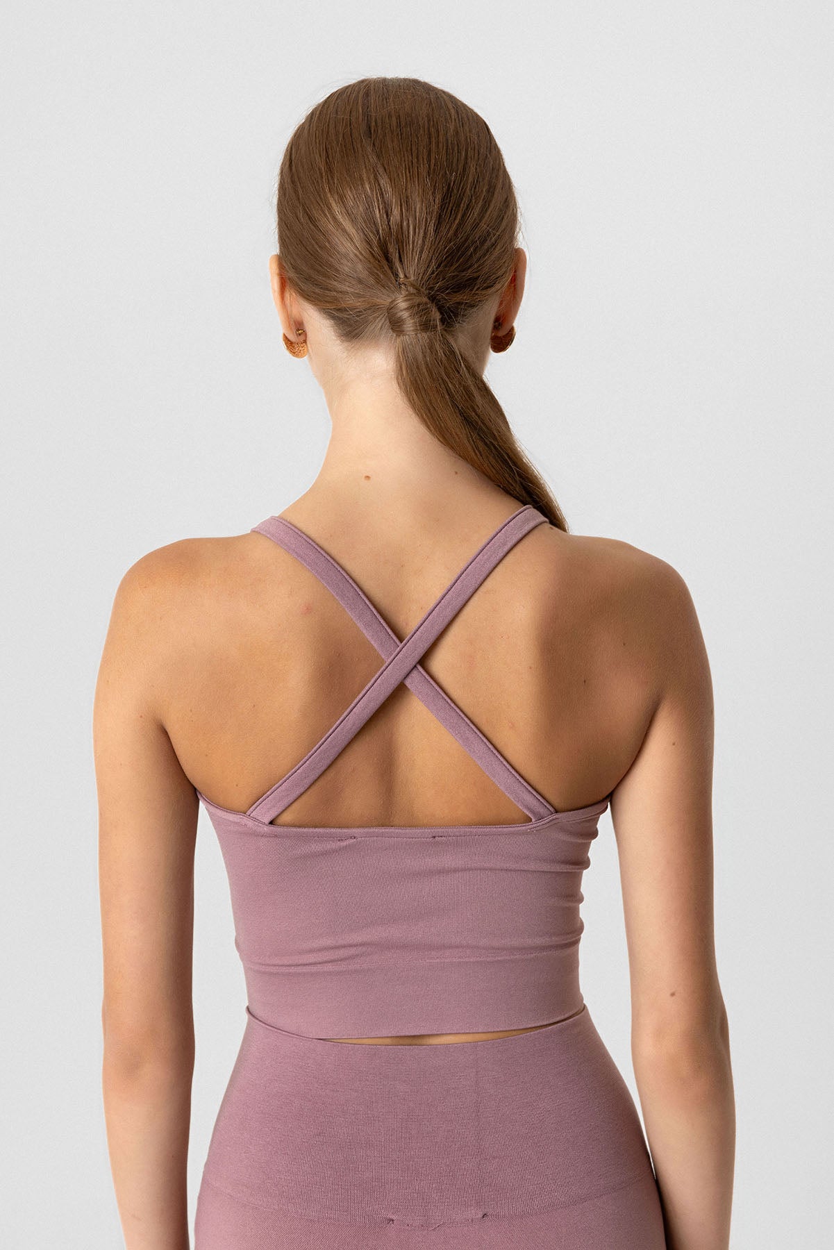 Seamless Çapraz Askılı Crop Top